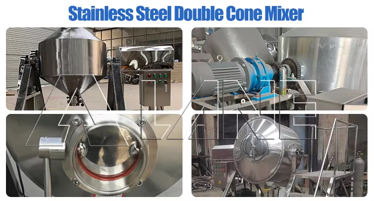 Stainless steel double cone mixer-2