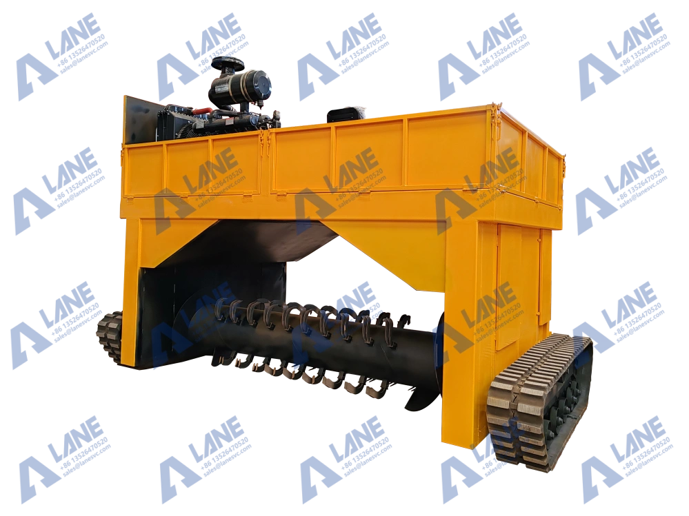 Compost Turners in SSP Fertilizer Production Lines