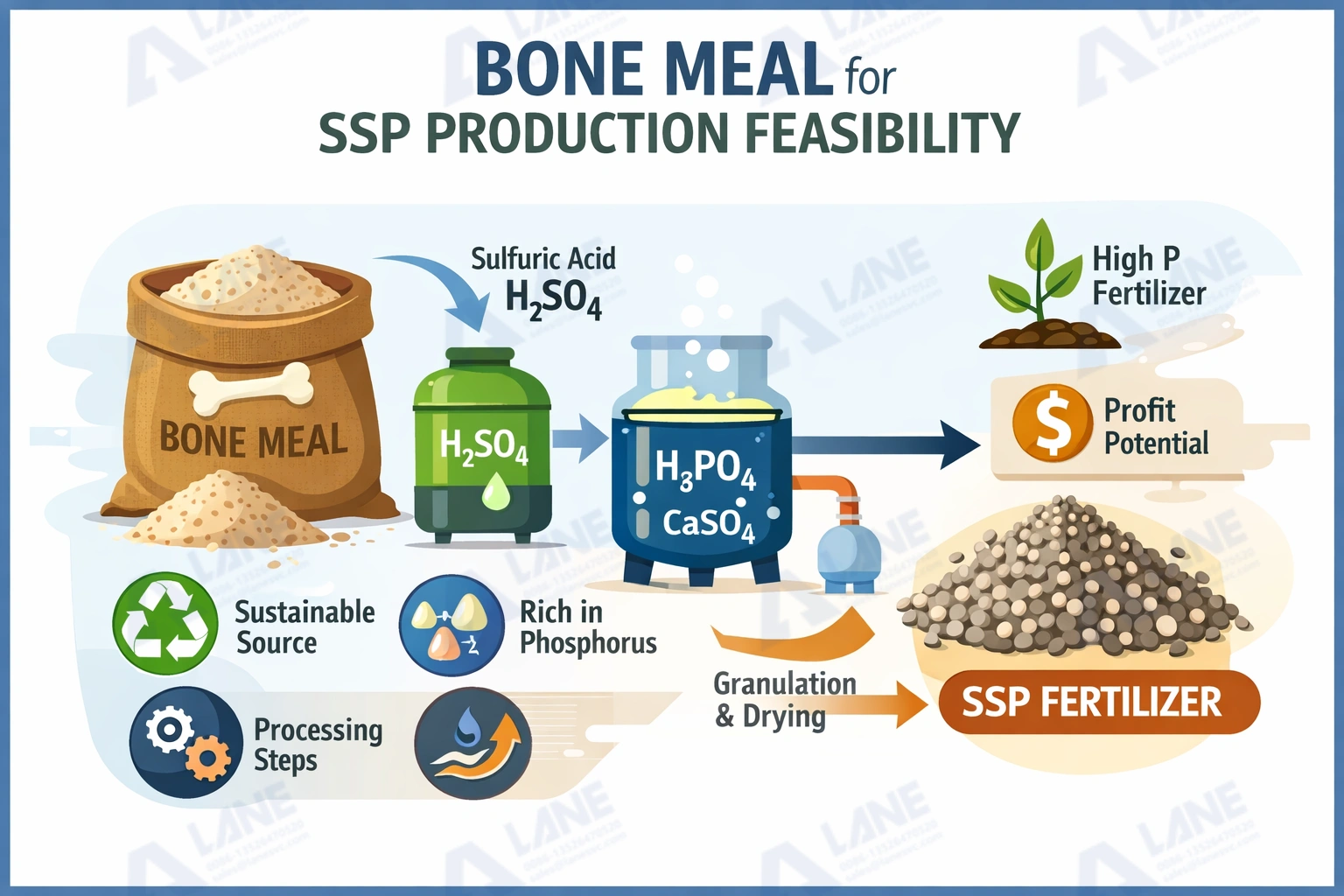 Bone Meal for SSP Production Feasibility: Is It a Profitable Raw Material for Superphosphate Fertilizer Plants?