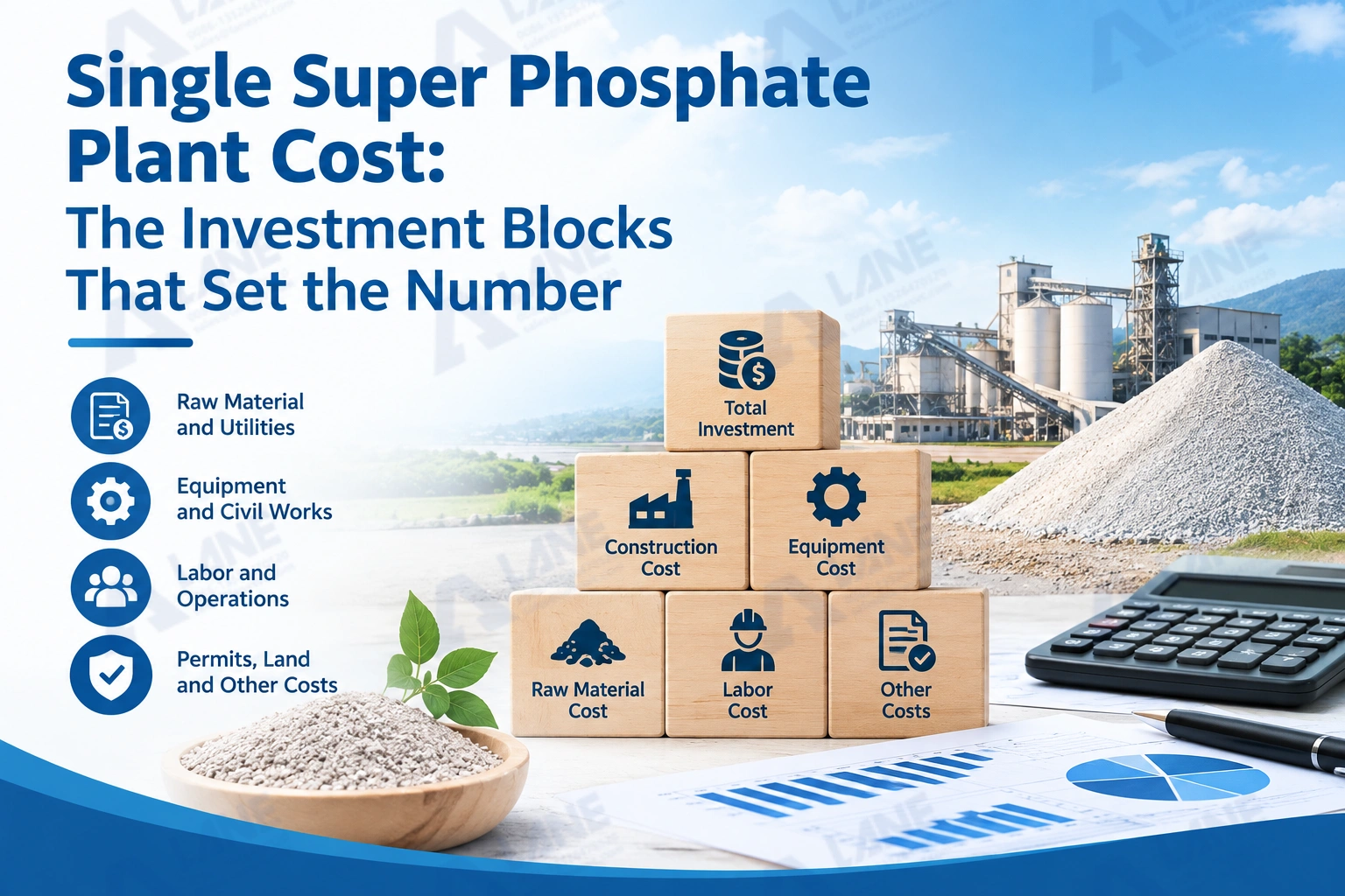 Single super phosphate plant cost: the investment blocks that set the number
